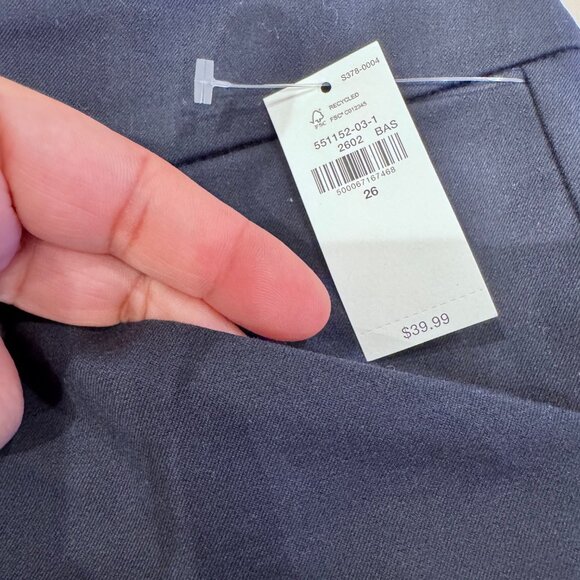 NWT Old Navy High Rise Pixie Navy Slacks, Women's Plus 26 - Picture 4 of 6